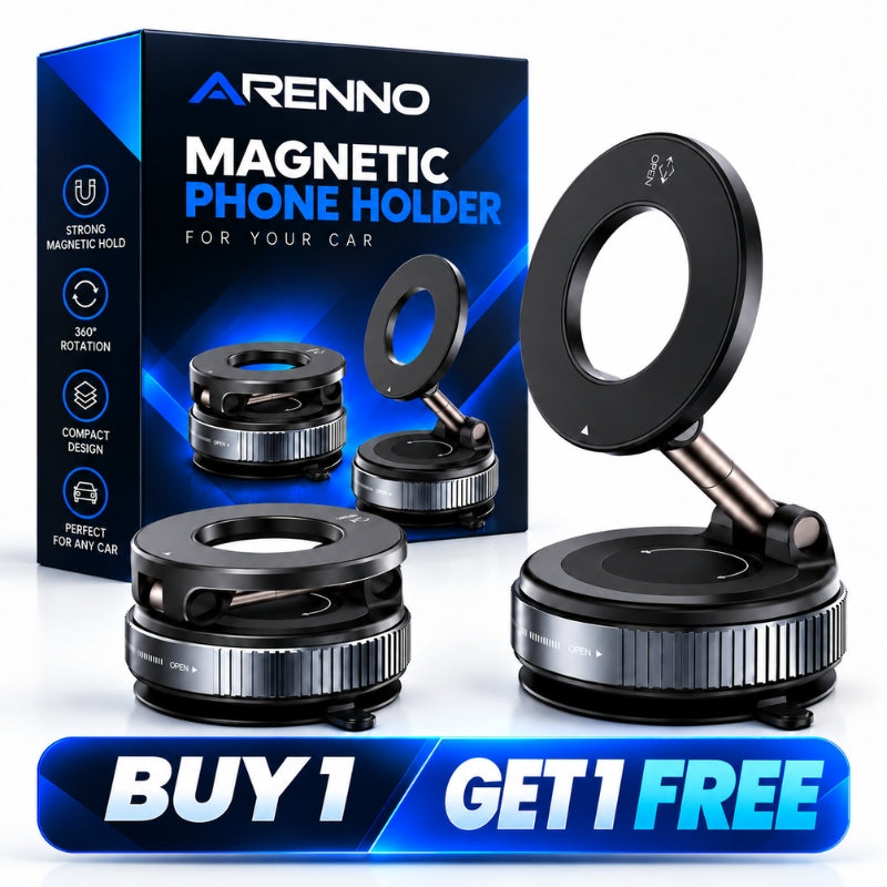 Arenno Halo - 360° Magnetic Car Phone Holder [BUY 1, GET 1 FREE]