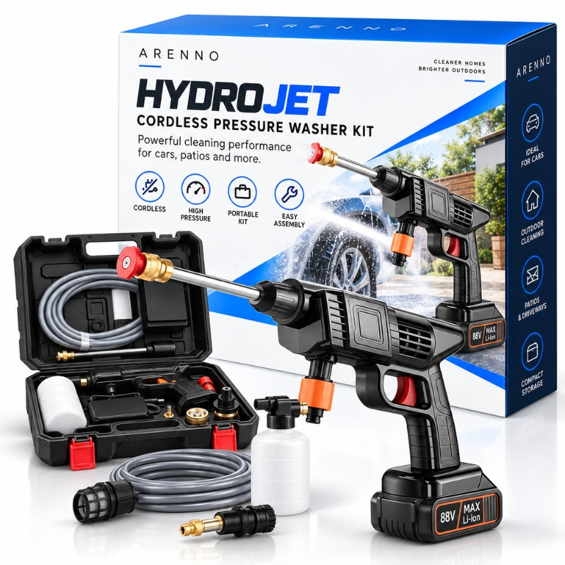 Arenno HydroJet - Cordless Pressure Washer Kit